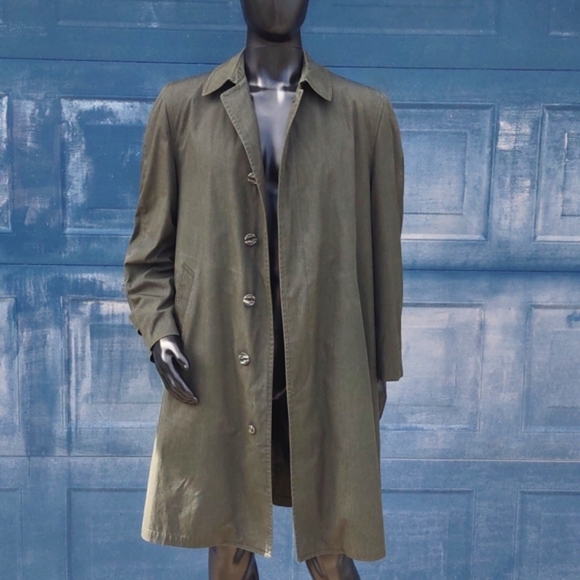 LONDON FOG Iconic Calibre Cloth by Reeves Vintage Main-Coats Rain Coat (1950's) - Picture 11 of 17